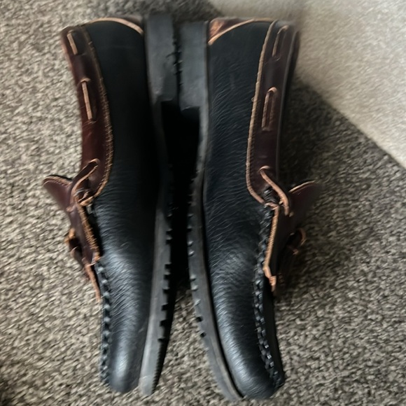 Allen Edmonds Mens Loafers NASHUA Tassel Kiltie Black Brown Leather - 10 D - Picture 5 of 12